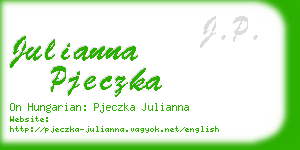 julianna pjeczka business card